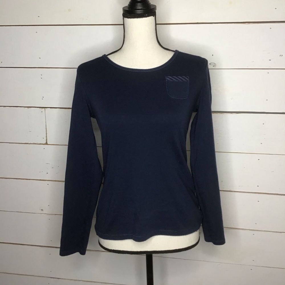REI Long Sleeve Shirt Lined Thick Stripe Accent